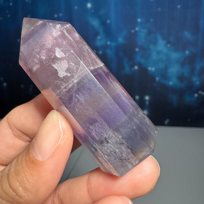 Candy Fluorite point - 1 × 7/8 × 2 3/8 in - 2.1 oz