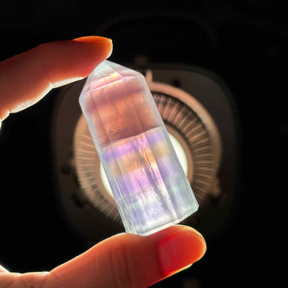 Candy Fluorite point - 1 × 7/8 × 2 3/8 in - 2.1 oz