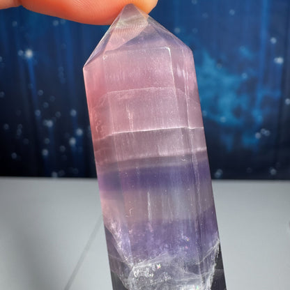 Candy Fluorite point 1 × 7/8 × 2 1/2 in - 2.1 oz