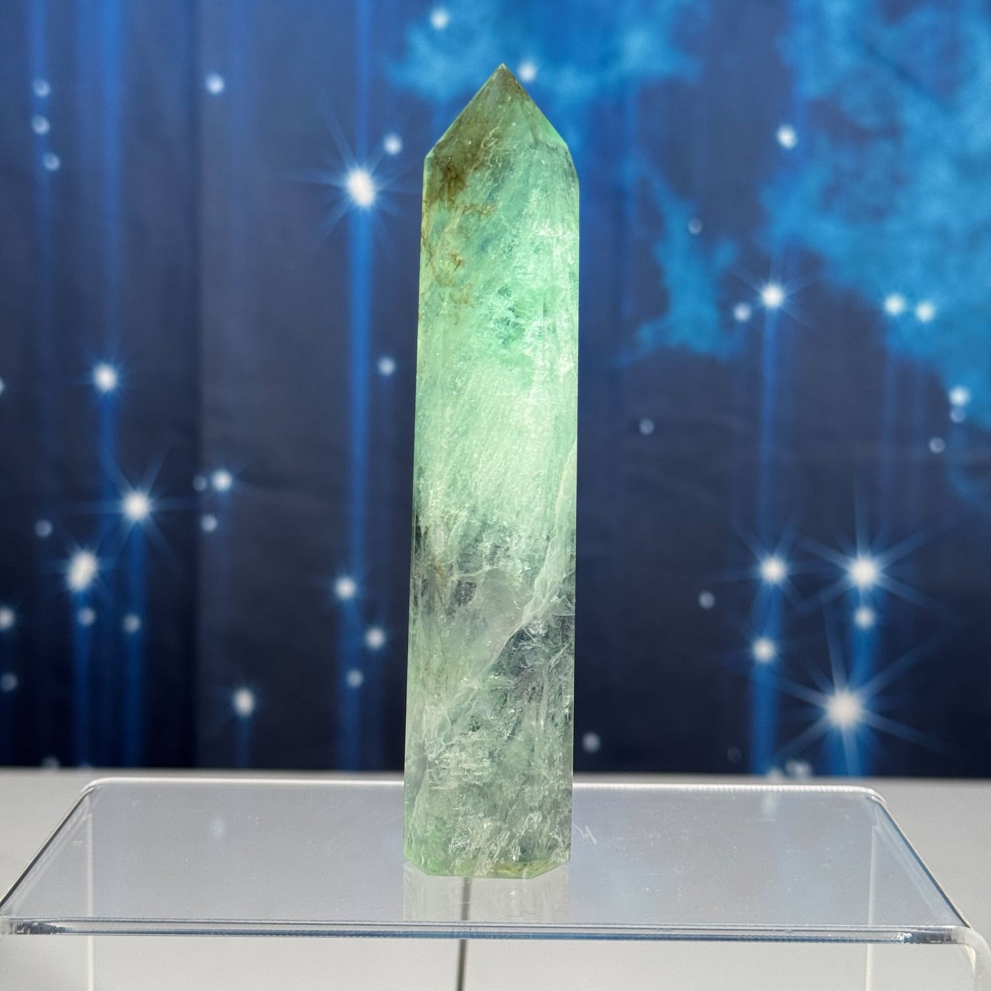 Green Fluorite point