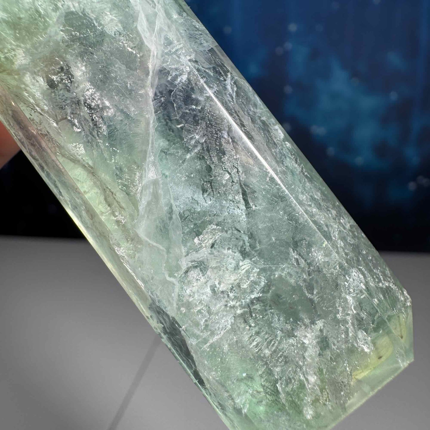 Green Fluorite point
