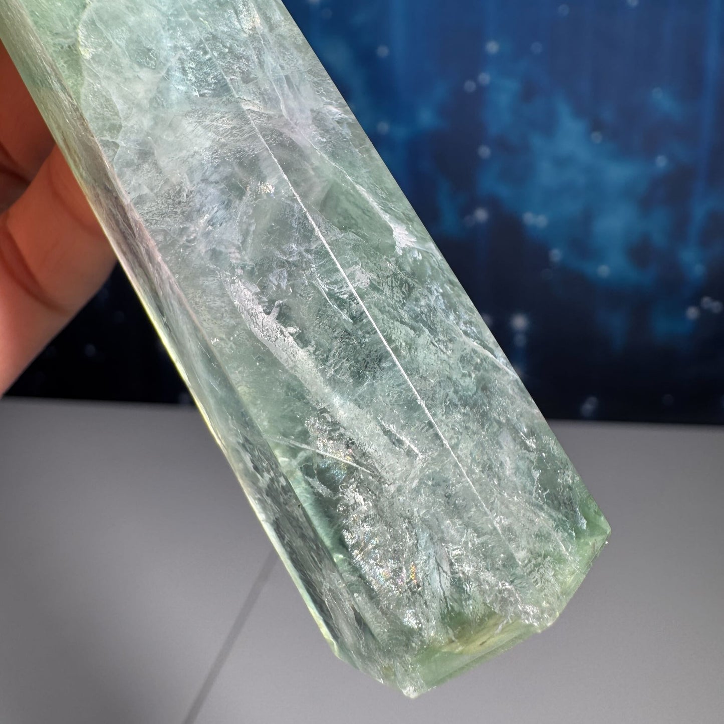 Green Fluorite point