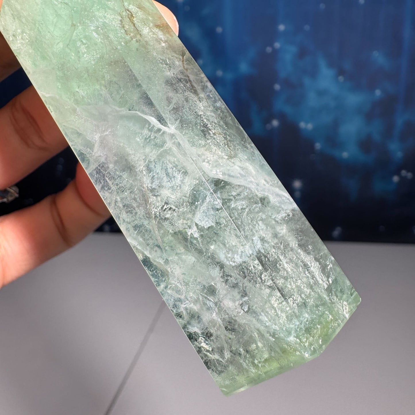 Green Fluorite point