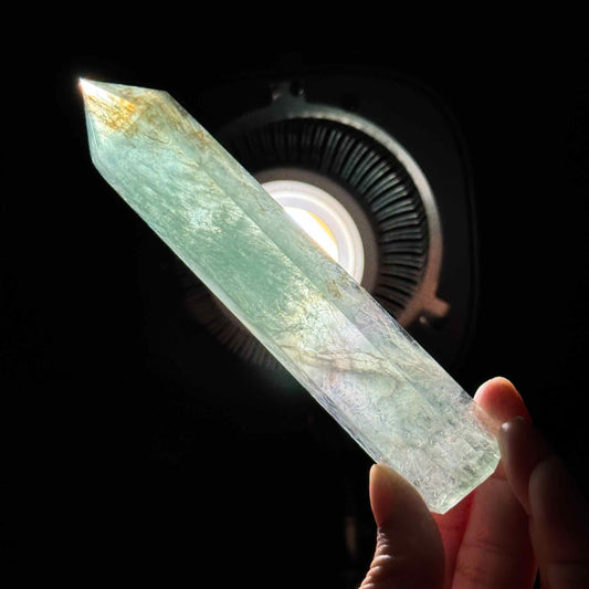 Green Fluorite point