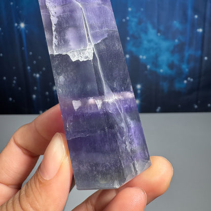 Candy Fluorite point 1 1/4 × 1 1/8 × 3 1/4 in - 5.1 oz