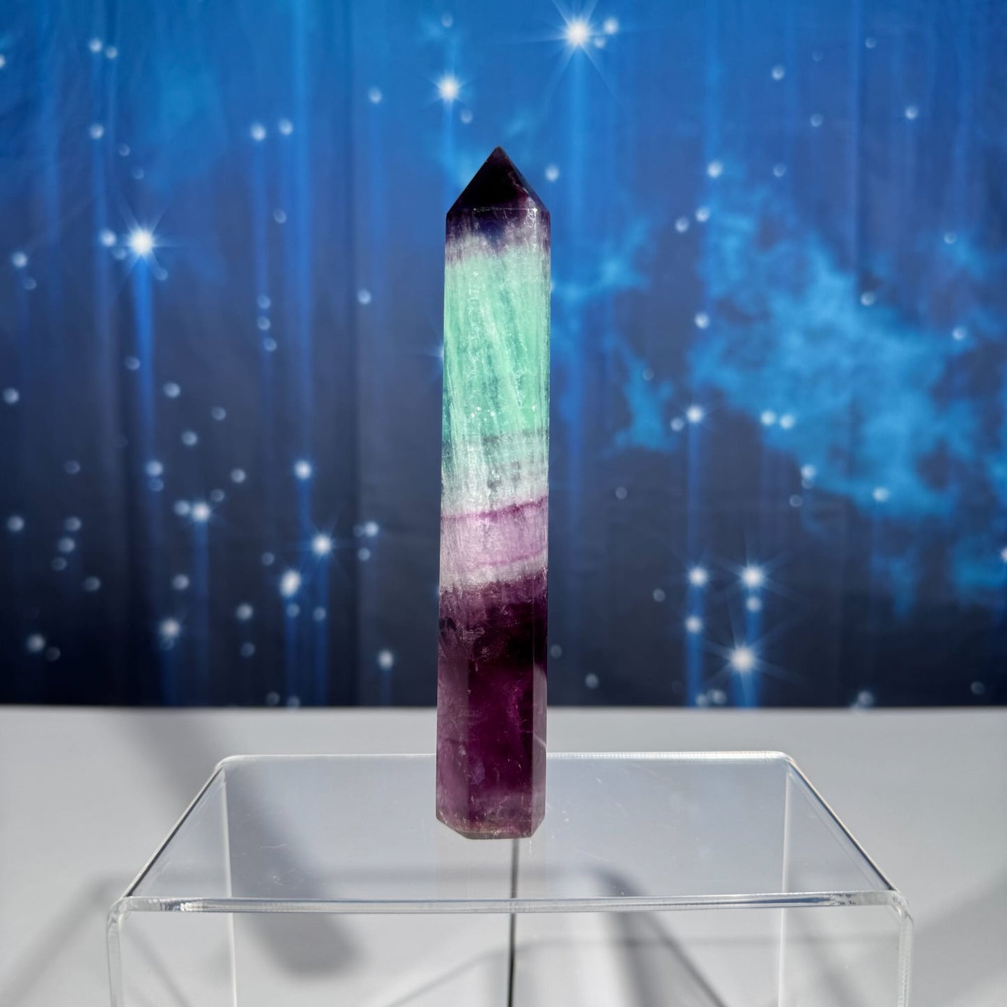 Watermelon Fluorite point