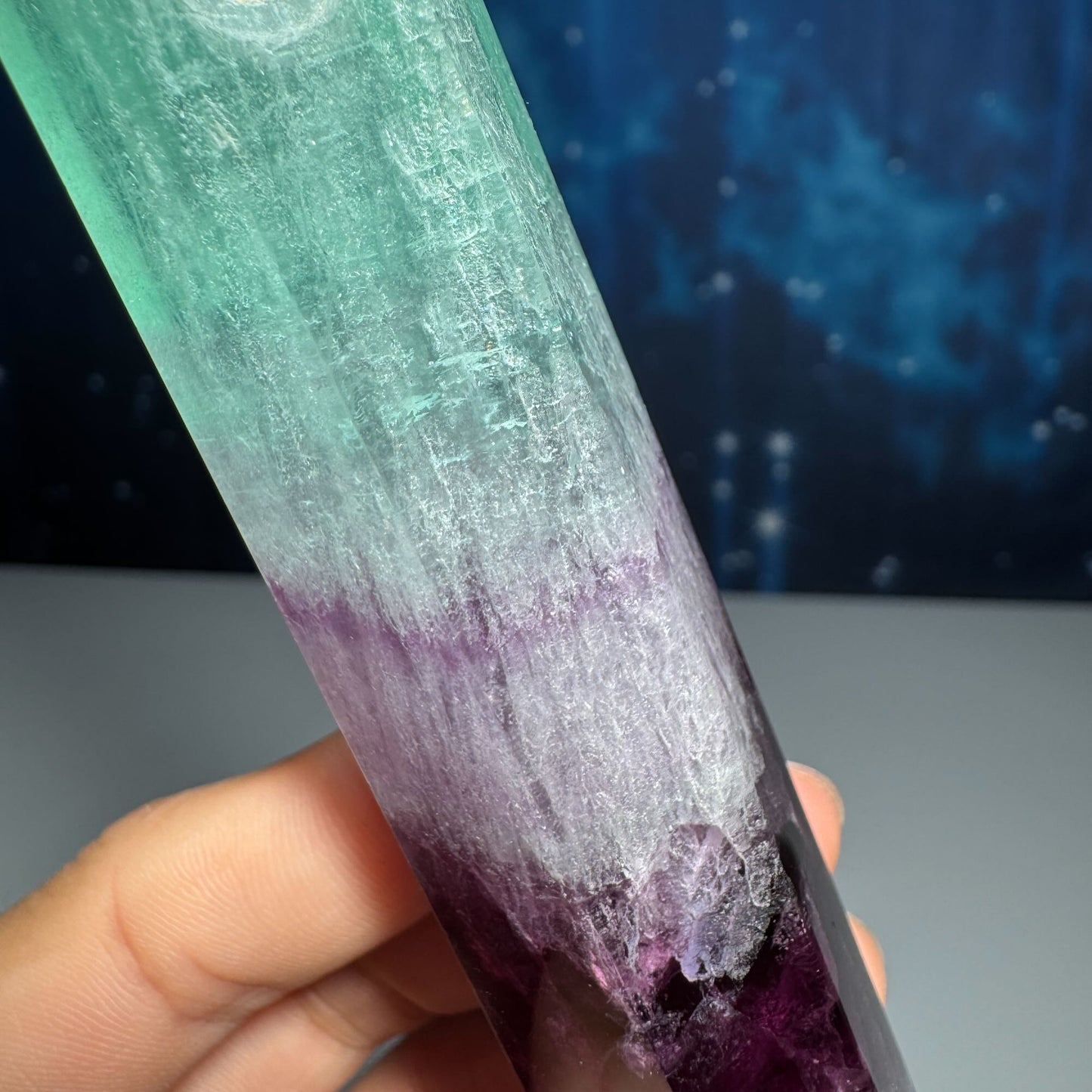 Watermelon Fluorite point
