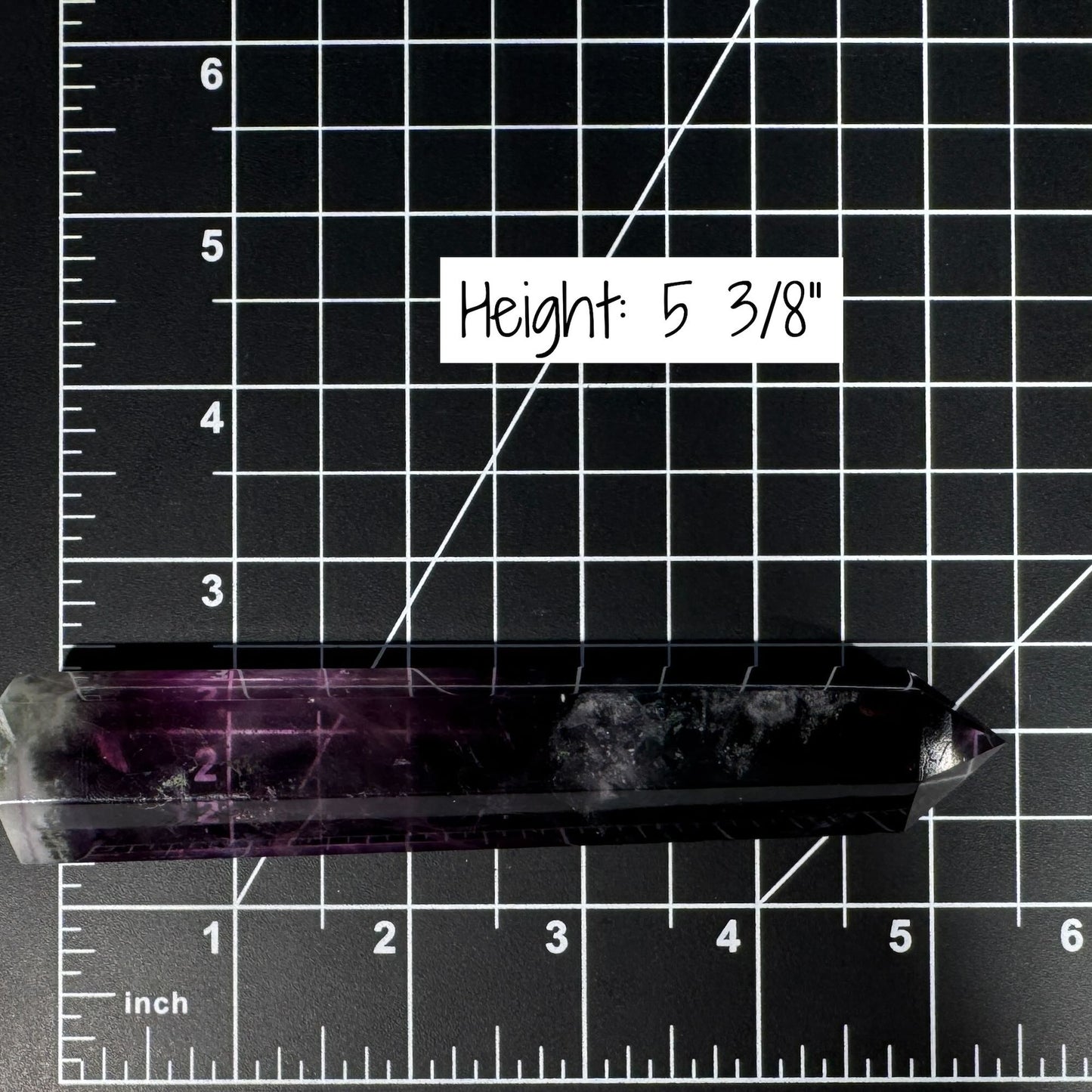 Rainbow Fluorite point