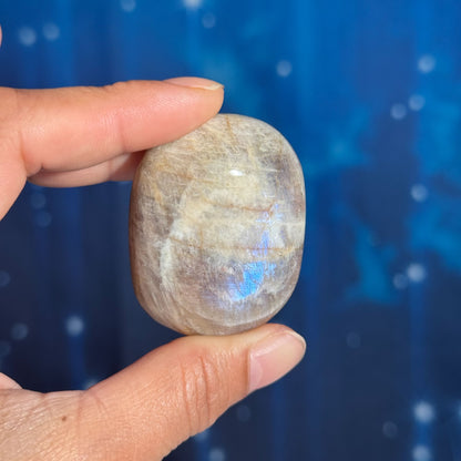 Belomorite palm stone - 1 7/8 × 1 1/2 × 7/8 in - 2.2 oz