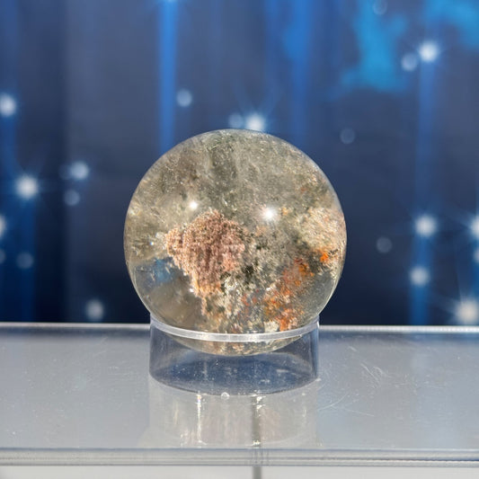 Lodolite sphere–small | Garden Quartz