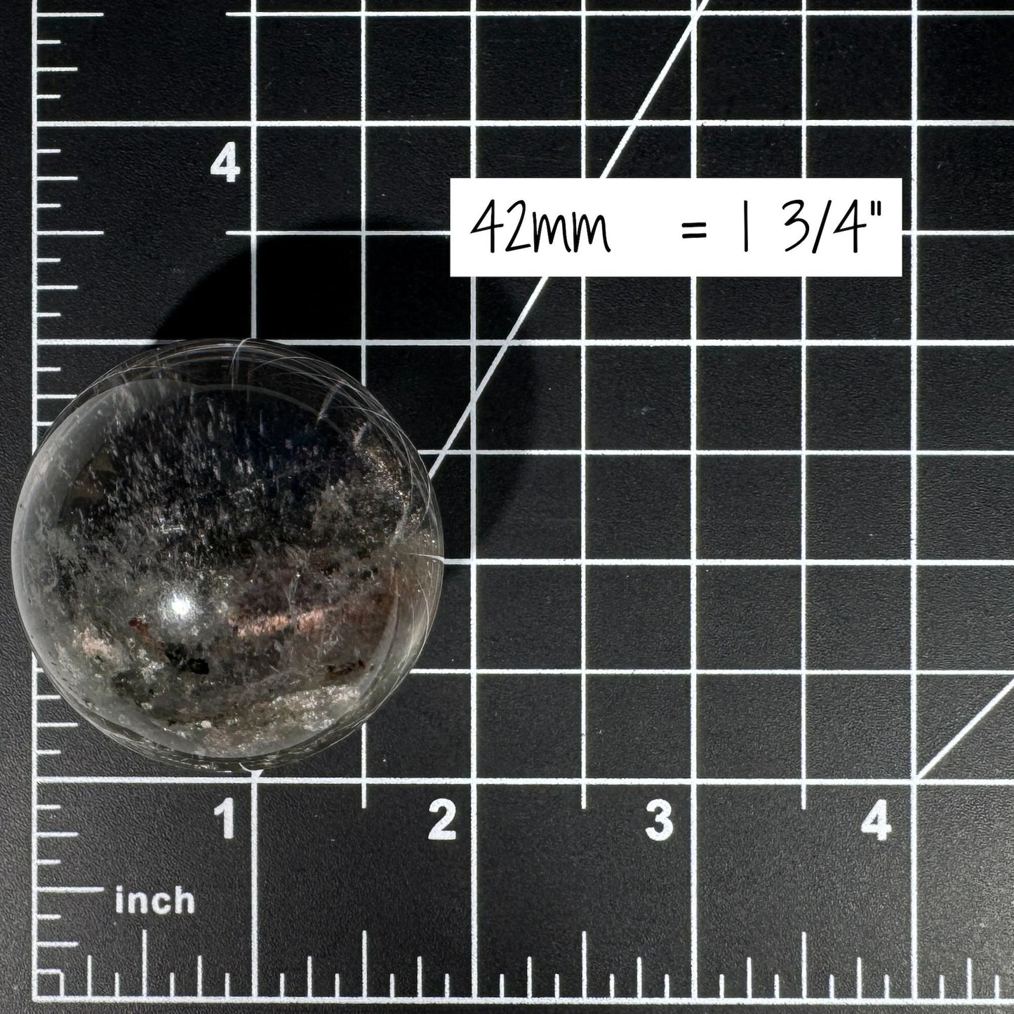 Lodolite sphere–small | Garden Quartz