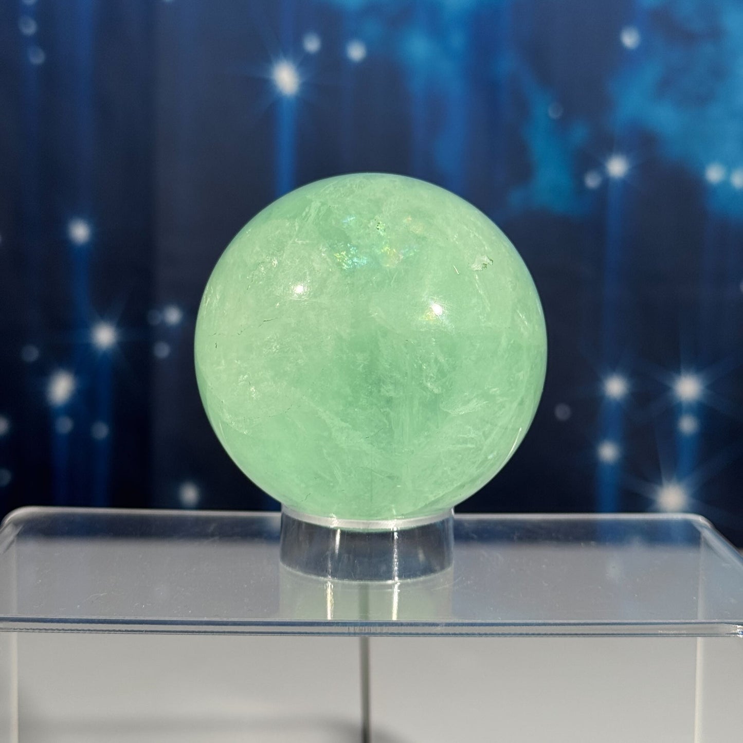 Green Fluorite sphere | Baja blast color