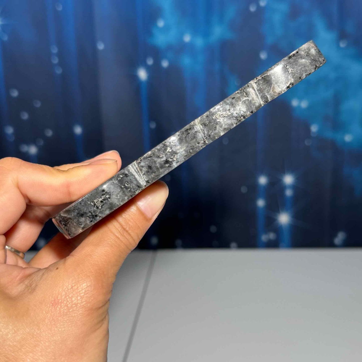 Larvikite double heart