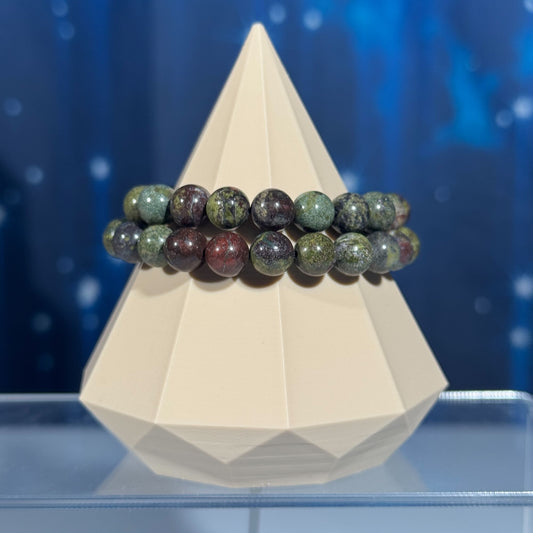 One (1) Dragonsblood bracelet | stretchy | 8mm beads