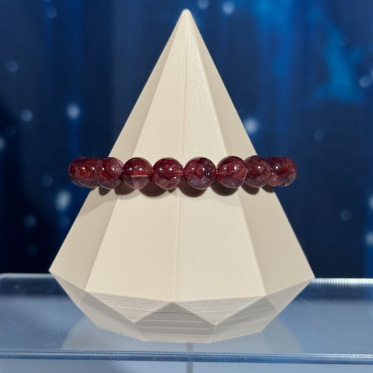 One (1) Fire Quartz bracelet | stretchy | 8mm beads