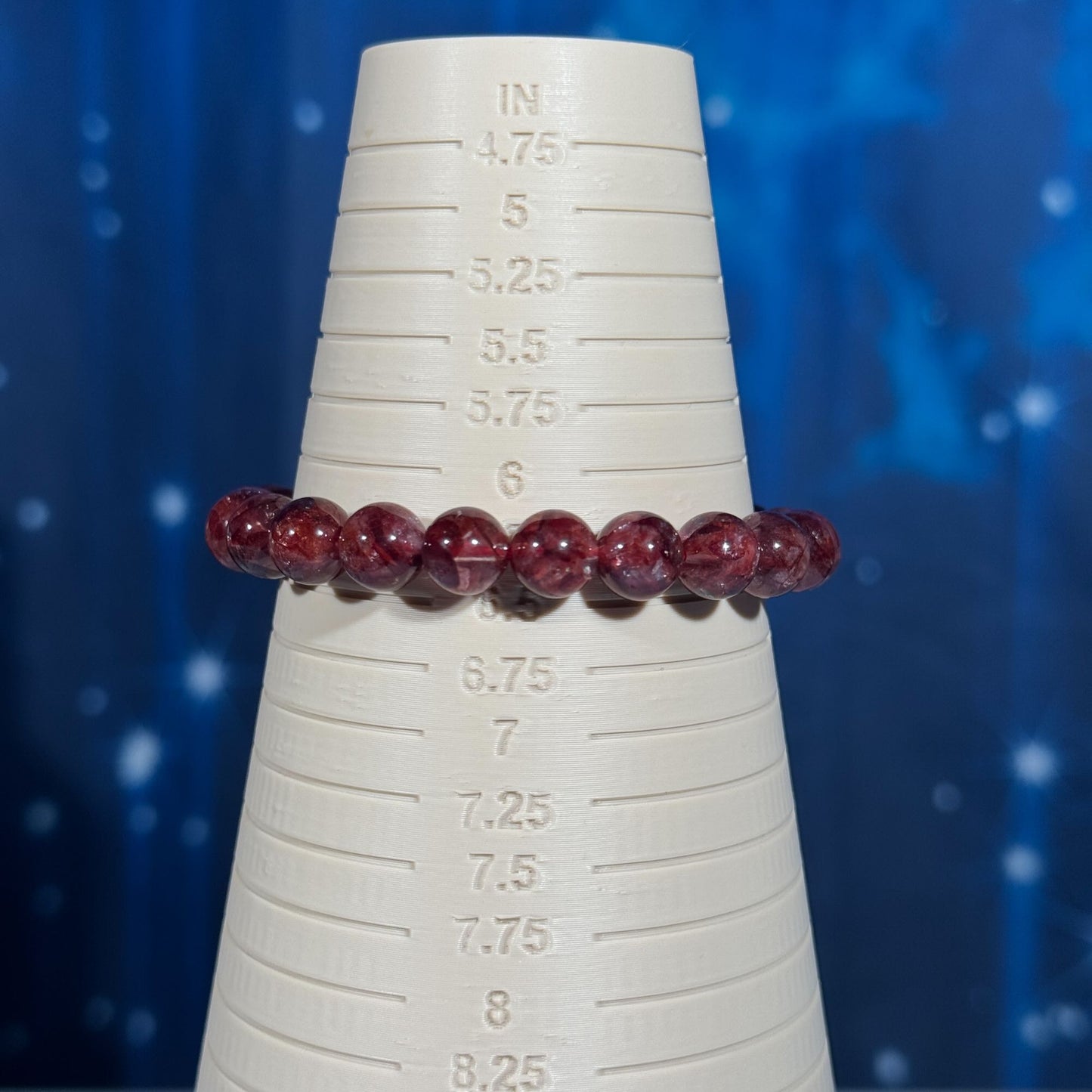 One (1) Fire Quartz bracelet | stretchy | 8mm beads