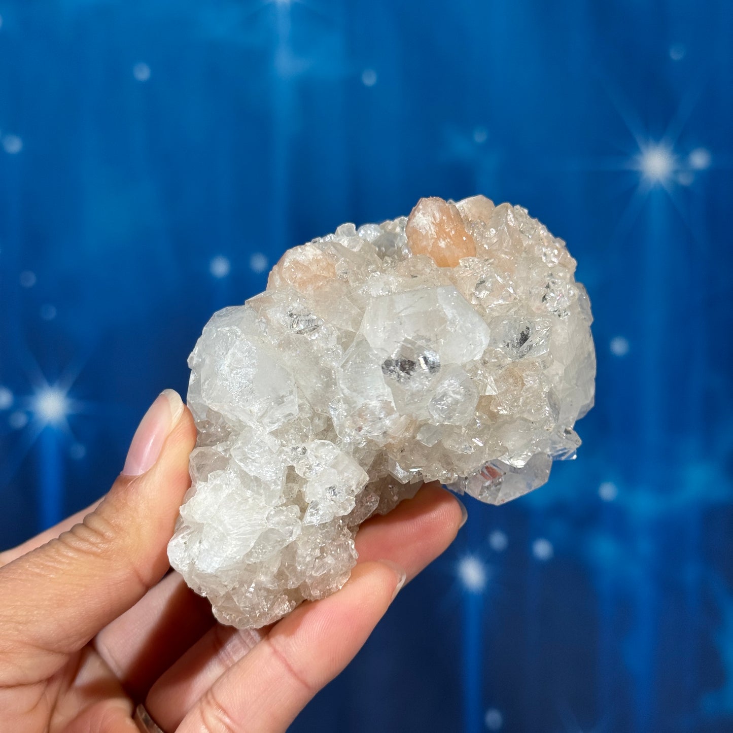 Apophyllite with Stilbite and Calcite – 0.238 kg