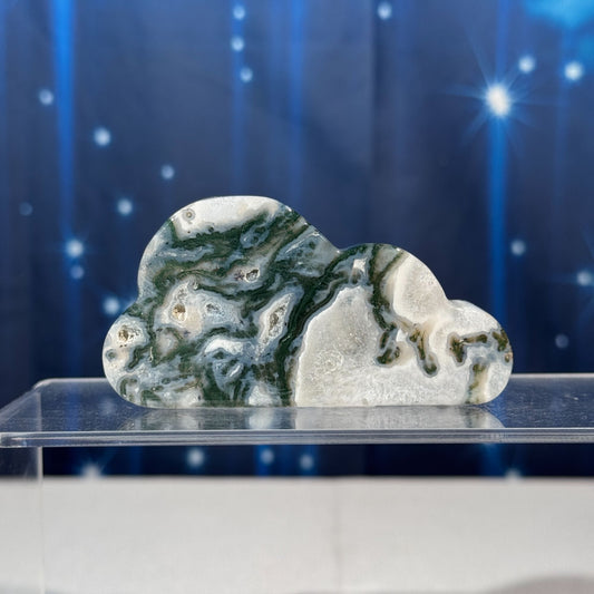 Moss Agate Cloud with Dendrites – 0.099 kg