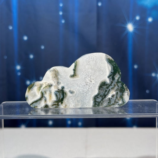Moss Agate Cloud with Dendrites – 0.099 kg