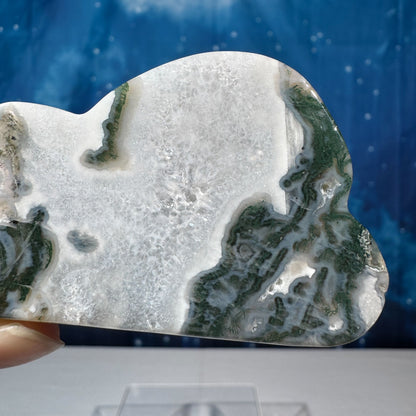 Moss Agate Cloud with Dendrites – 0.099 kg