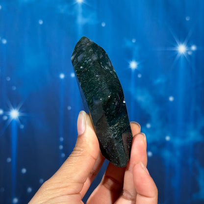 Moss Agate Rhombus – 0.147 kg