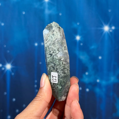Moss Agate Rhombus – 0.133 kg