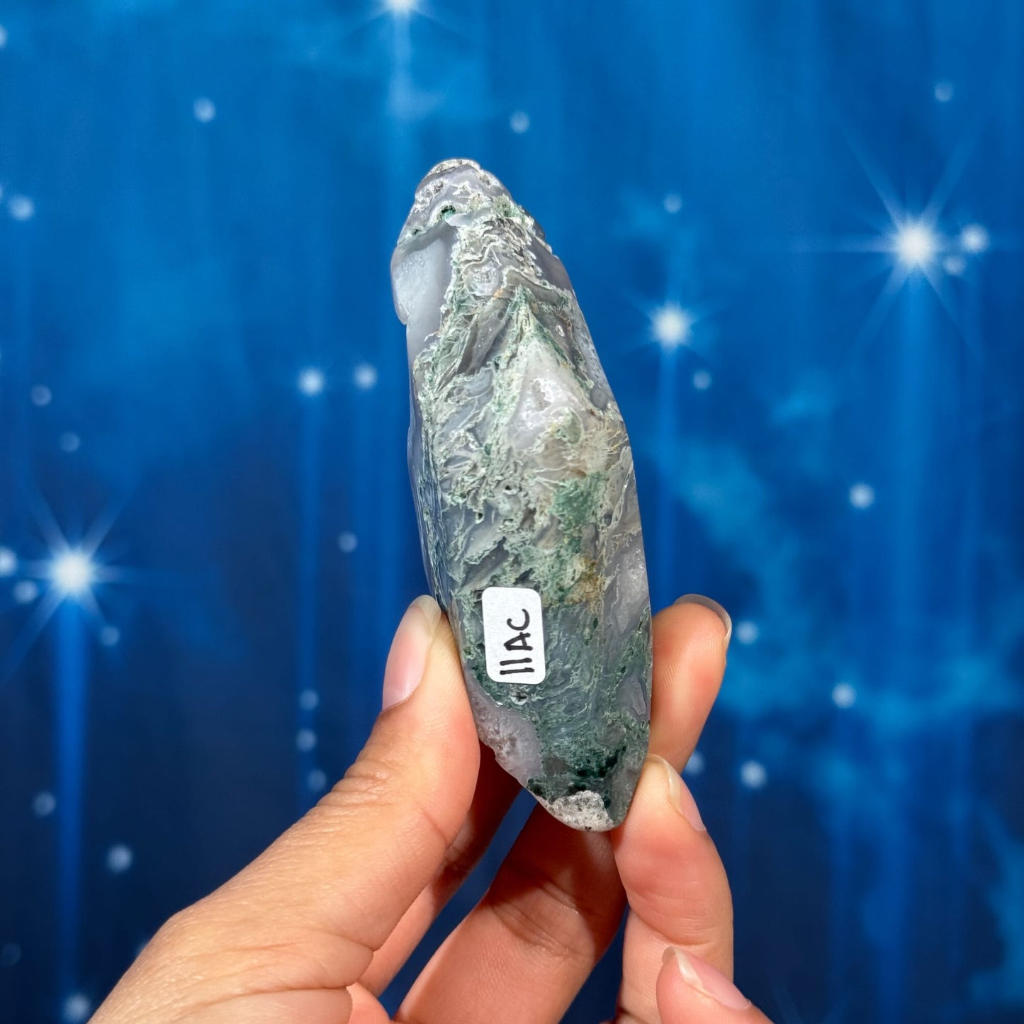 Moss Agate Rhombus – 0.130 kg