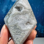 Moss Agate Rhombus – 0.130 kg