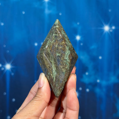 Moss Agate Rhombus – 0.099 kg