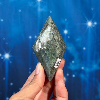 Moss Agate Rhombus – 0.099 kg