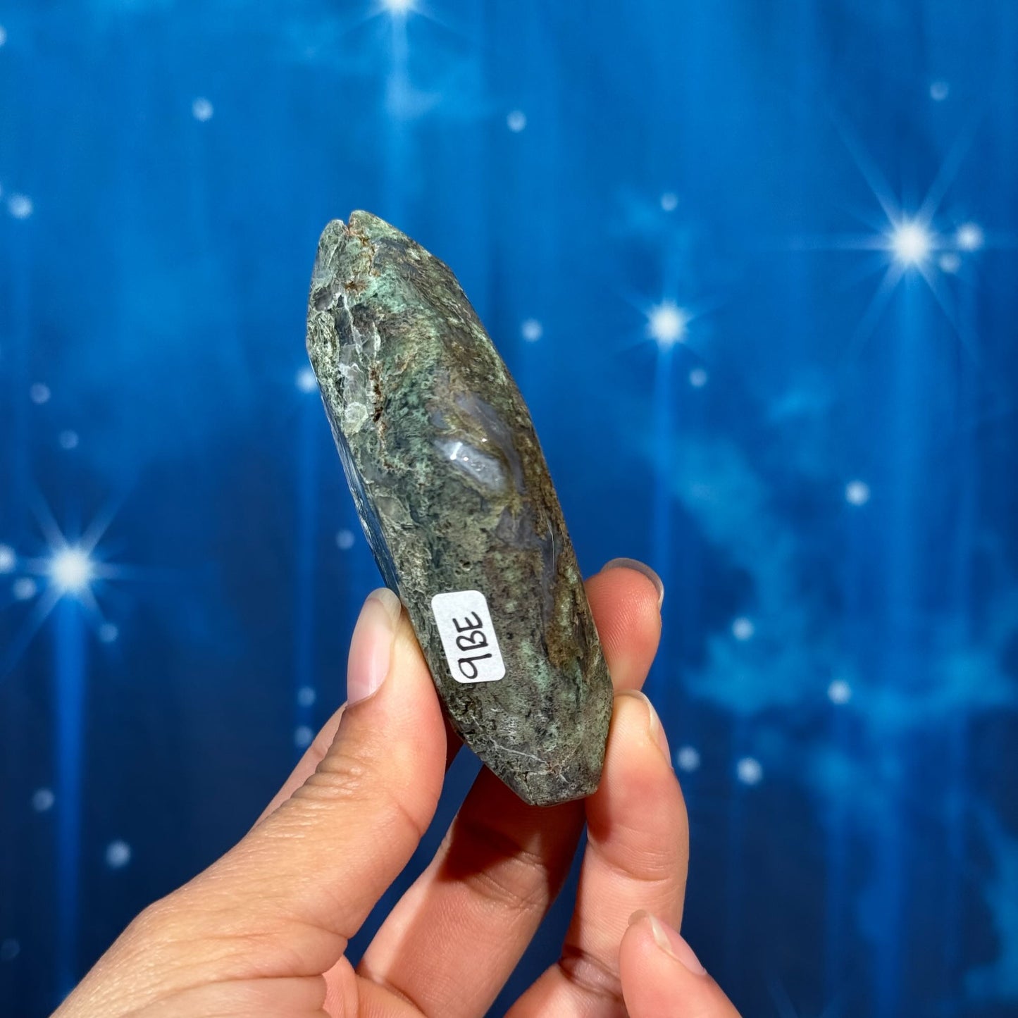 Moss Agate Rhombus – 0.099 kg