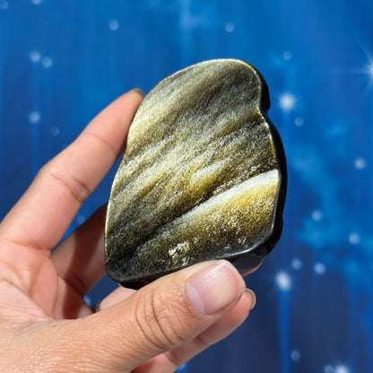 Gold-Sheen Obsidian Buddha – 0.116 kg