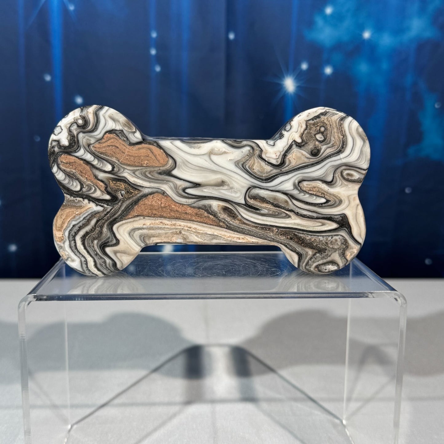 Zebra Calcite Bone – 0.411 kg