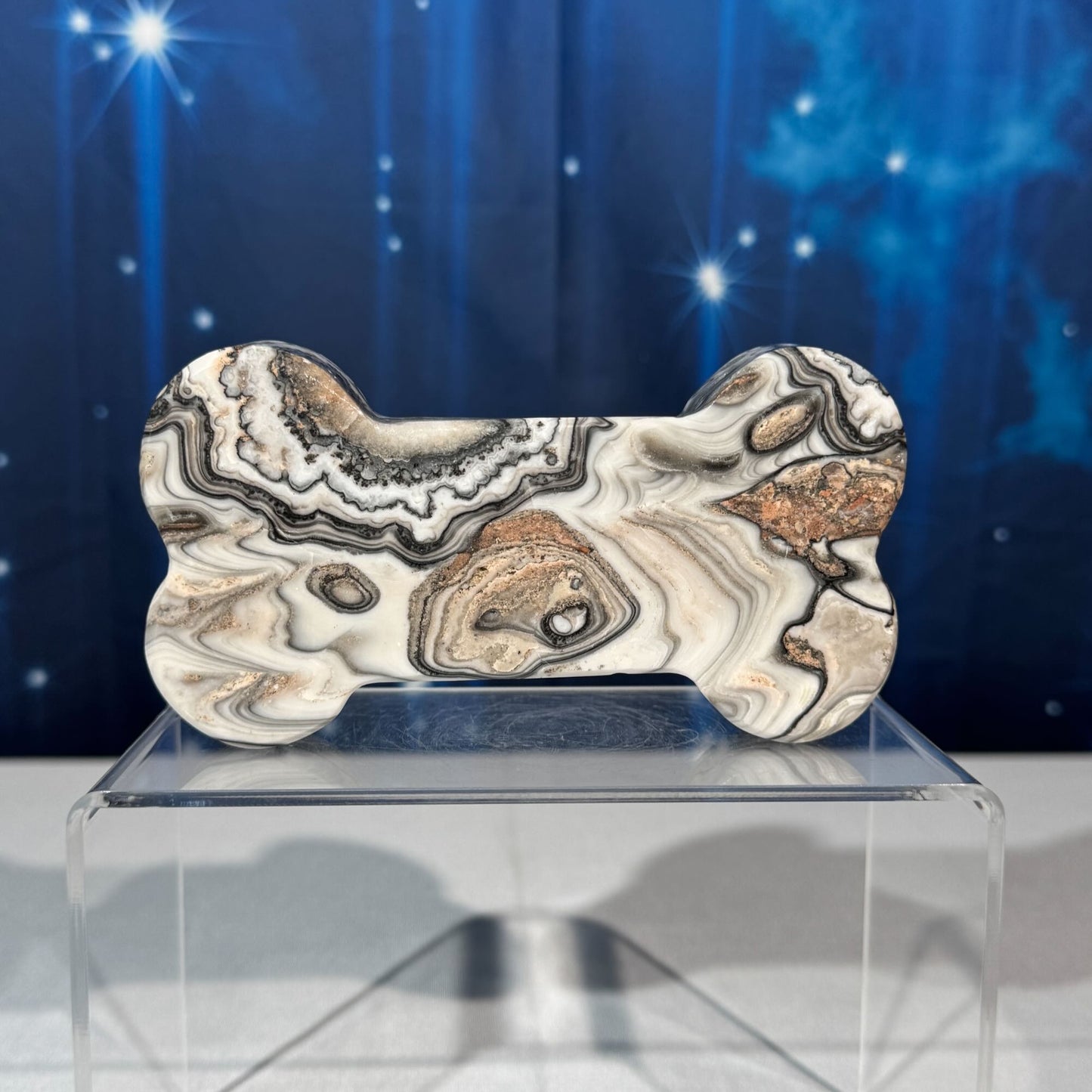 Zebra Calcite Bone – 0.411 kg