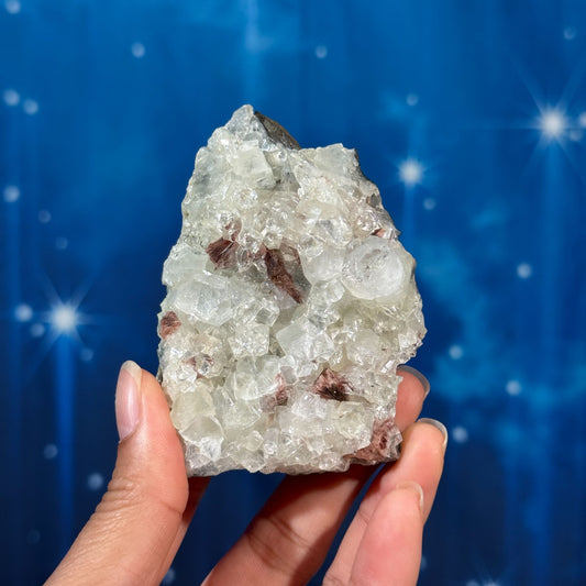 Apophyllite with Stilbite and Heulandite on Matrix – 0.136 kg