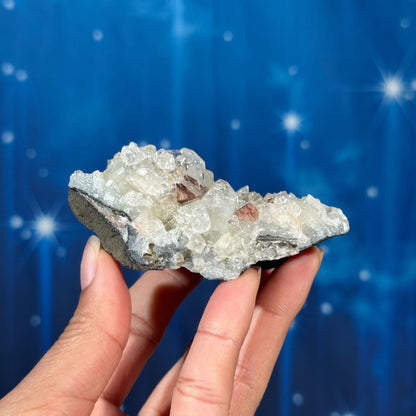 Apophyllite with Stilbite and Heulandite on Matrix – 0.136 kg