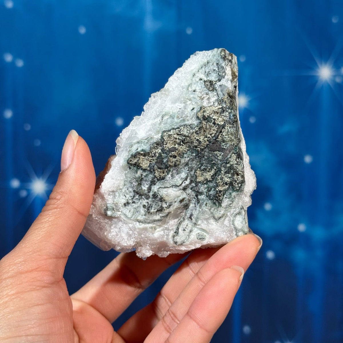 Apophyllite with Stilbite on Matrix – 0.150 kg