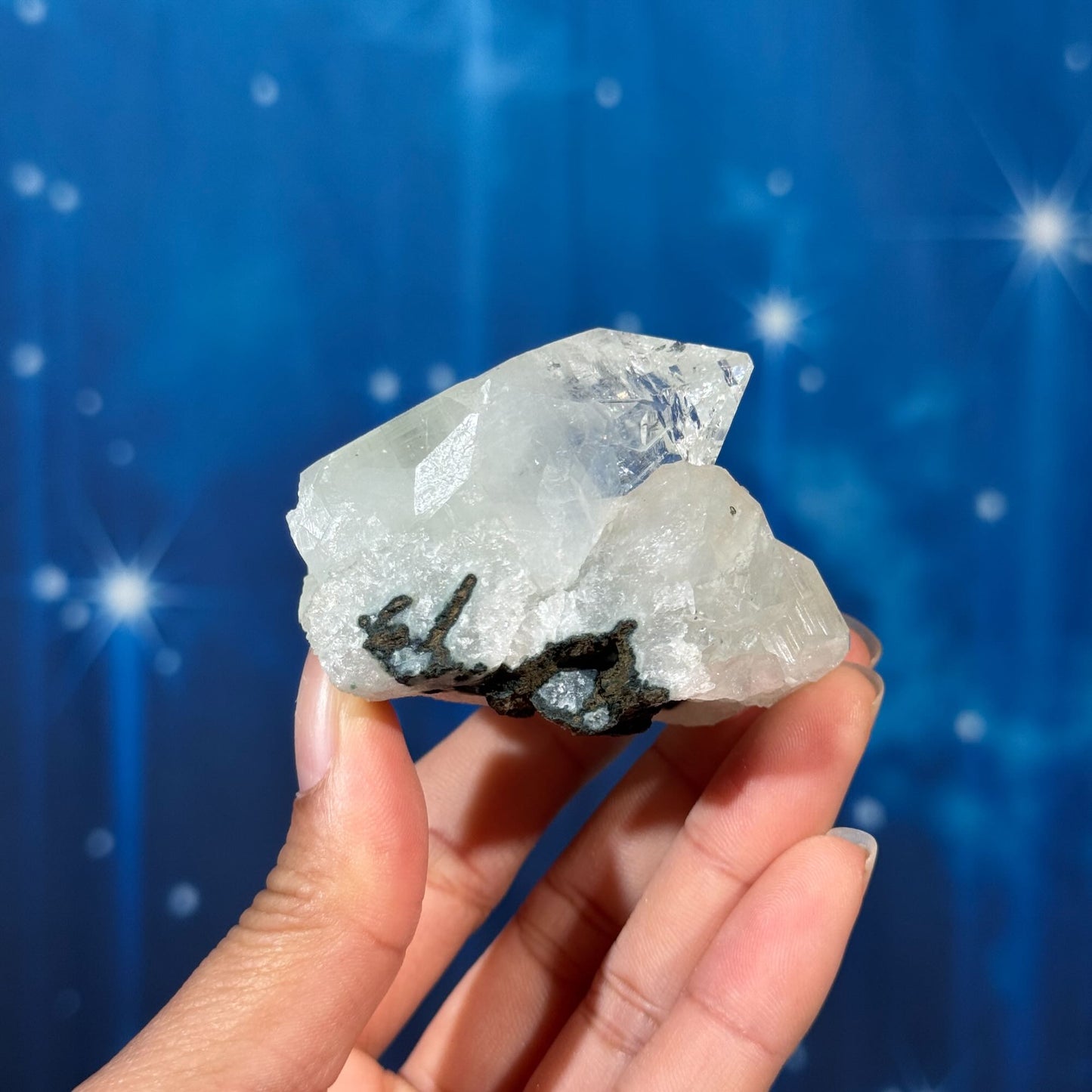 Apophyllite with Stilbite and Matrix – 0.159 kg