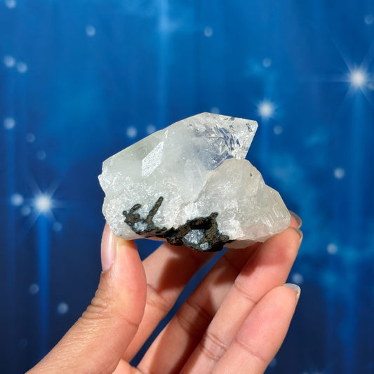 Apophyllite with Stilbite and Matrix – 0.159 kg