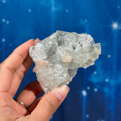 Apophyllite with Stilbite, Heulandite, & Chalcedony – 0.176 kg