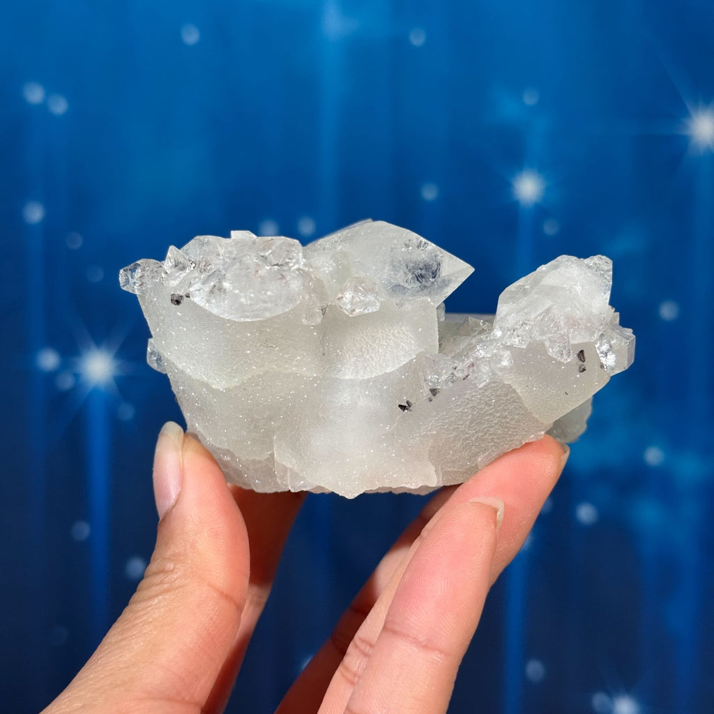 Apophyllite with Stilbite and Calcite – 0.187 kg
