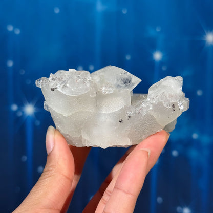 Apophyllite with Stilbite and Calcite – 0.187 kg