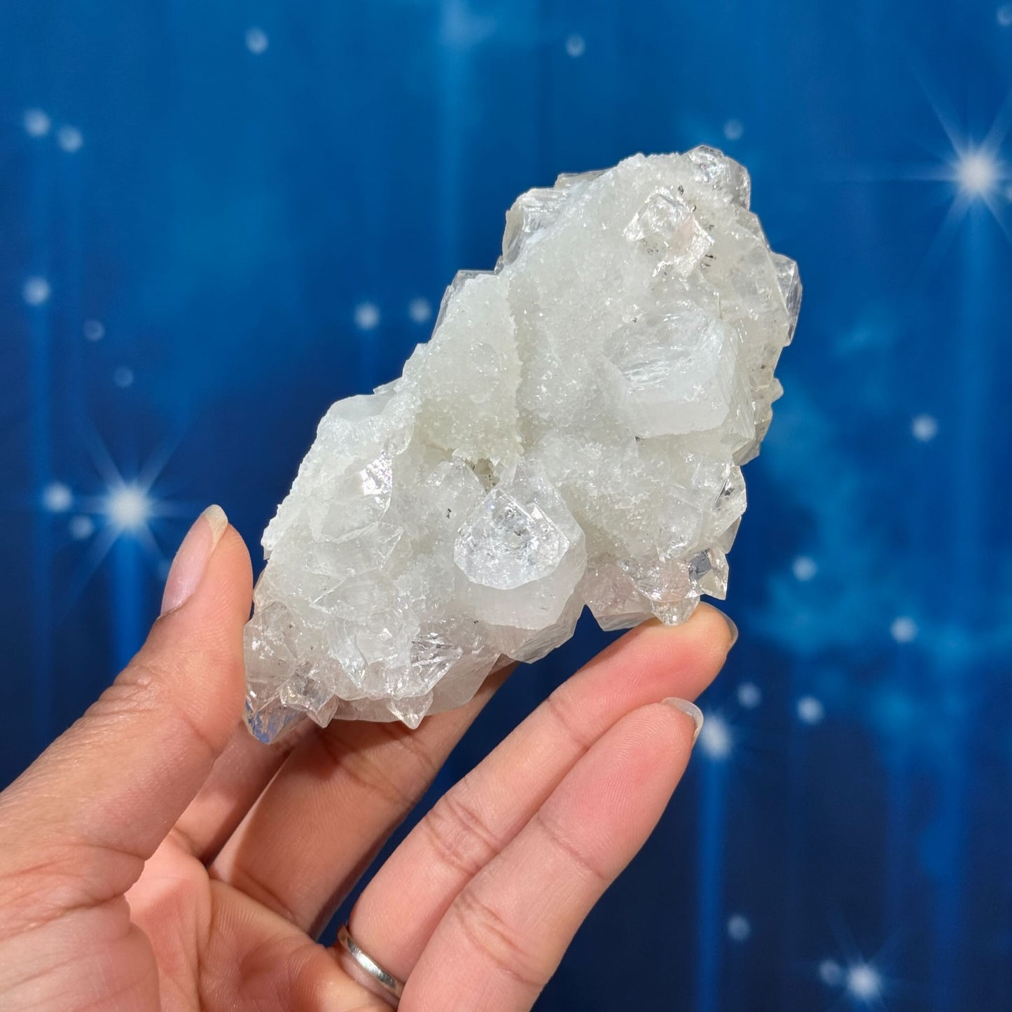Apophylite with Calcite – 0.232 kg