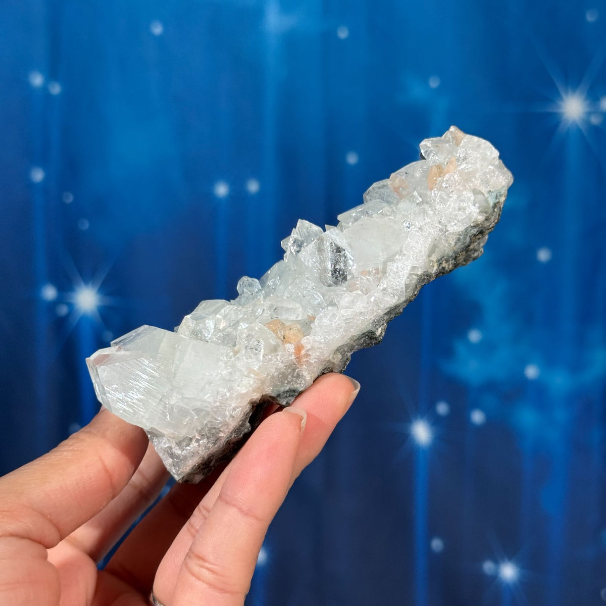 Apophyllite with Stilbite on Matrix – 0.232 kg