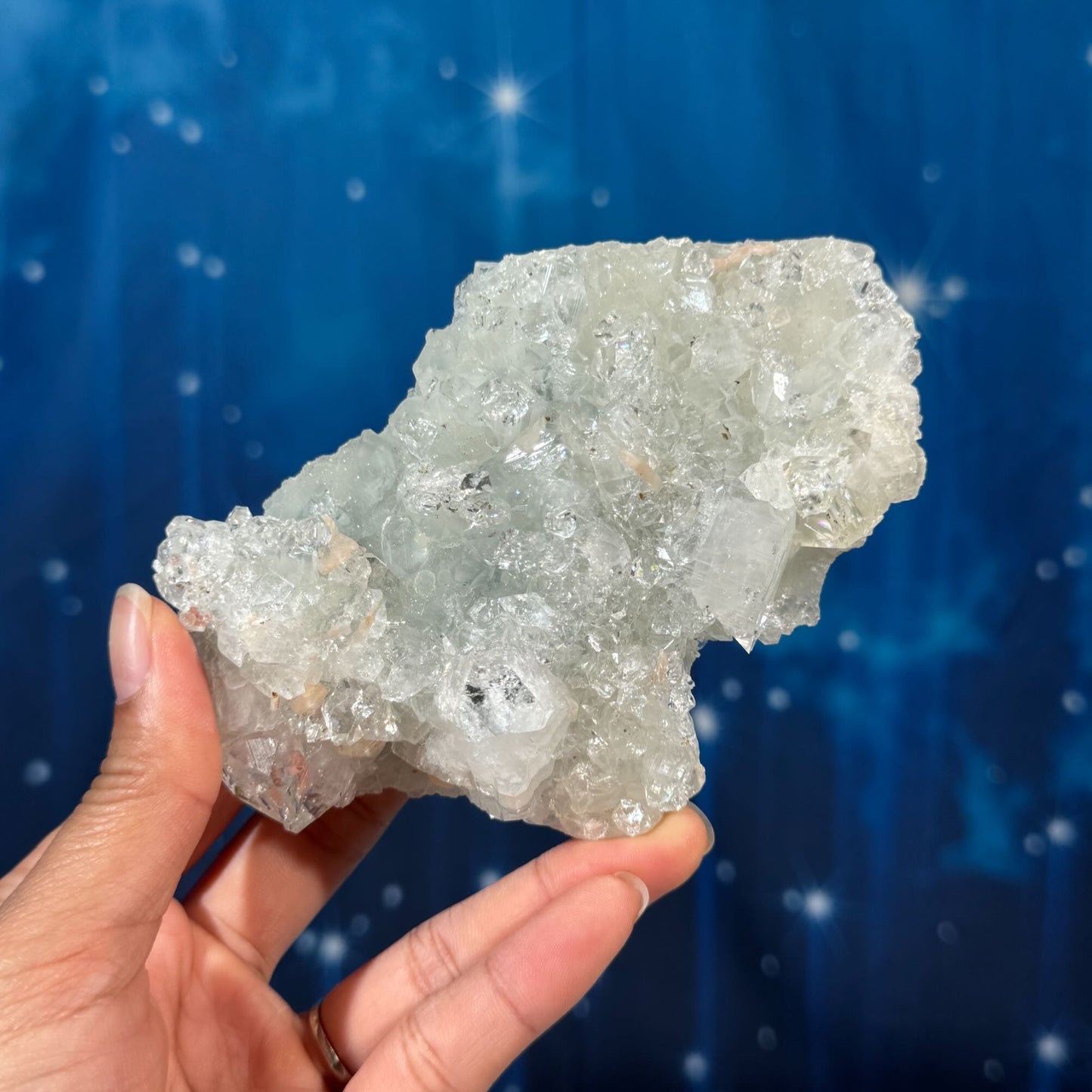 Apophylite with Stilbite on Matrix – 0.272 kg