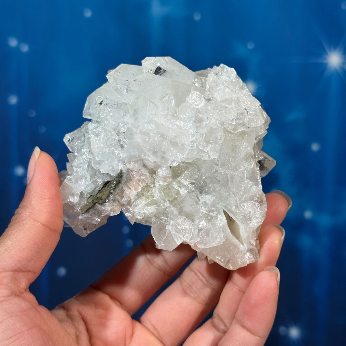 Apophyllite with Calcite – 0.272 kg
