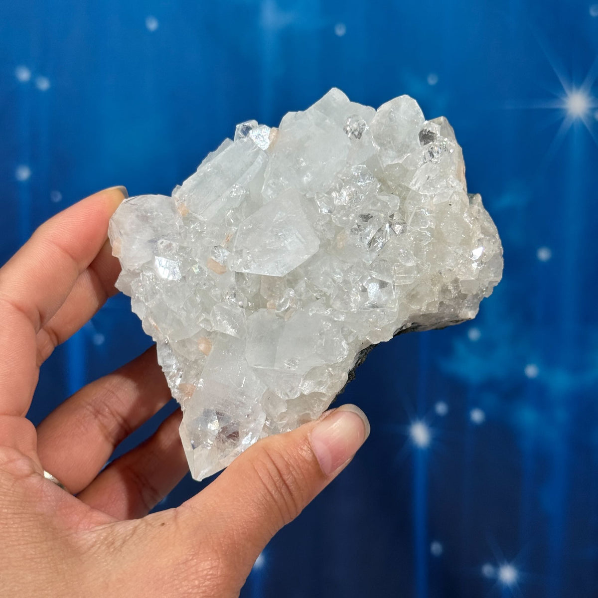 Apophyllite with Stilbite on Matrix – 0.278 kg