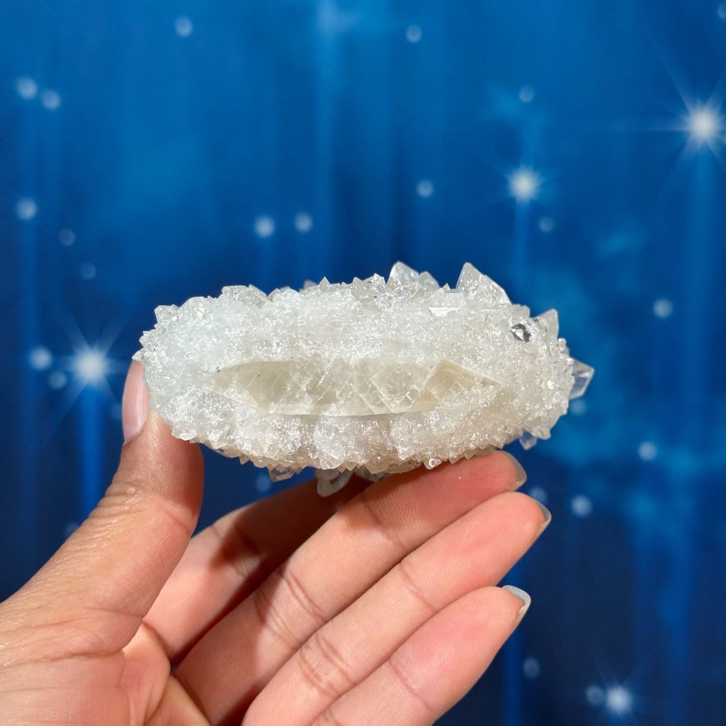 Apophylite with Calcite – 0.278 kg