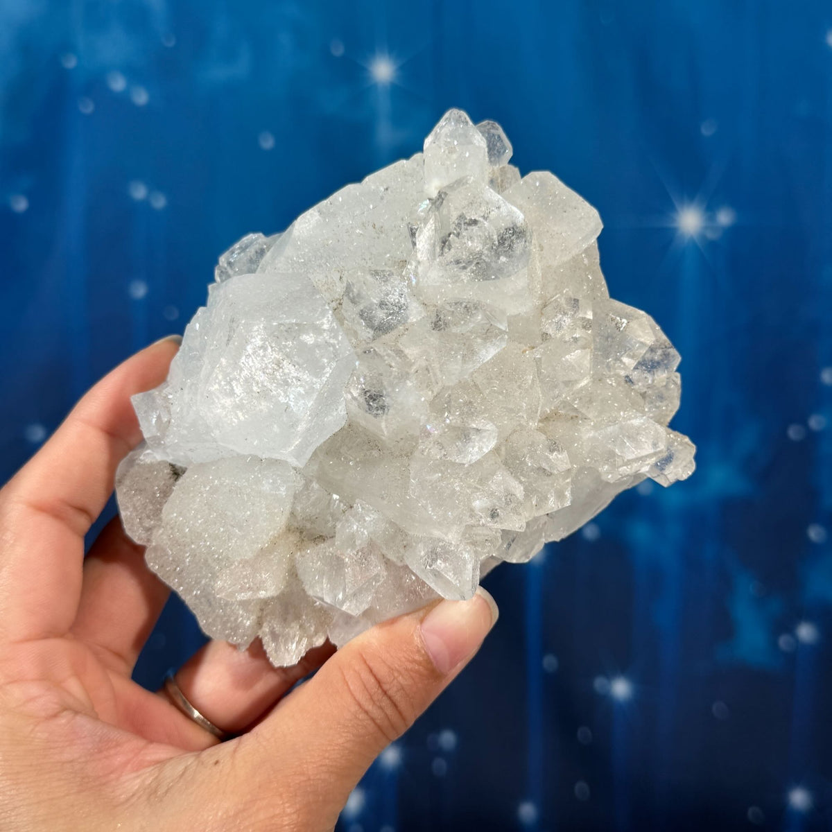 Apophyllite with Sugar Quartz on Matrix – 0.445 kg