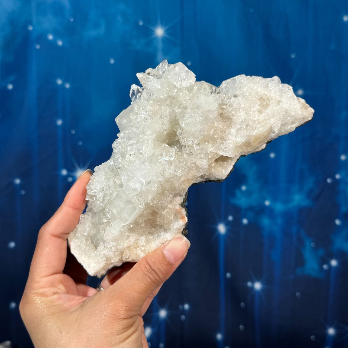 Apophylite with Calcite on Matrix – 0.502 kg